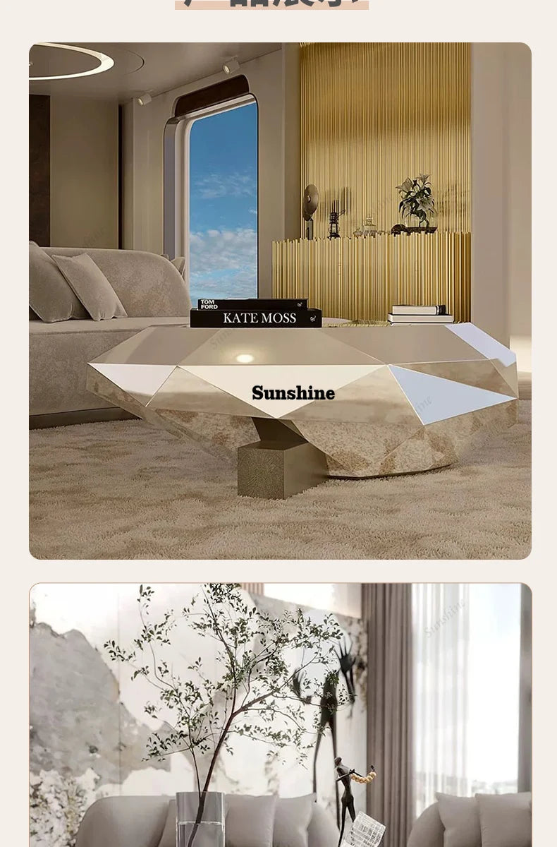 Modern Luxury Coffee Table Nordic Small Designer Books Industrial Coffee Table Clear Simple Cheap Metal Meubles Home Furniture