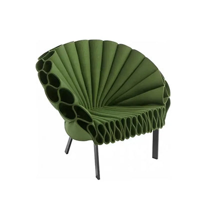 Nordic design art peacock open screen petals creative circle light special-shaped leisure single chair