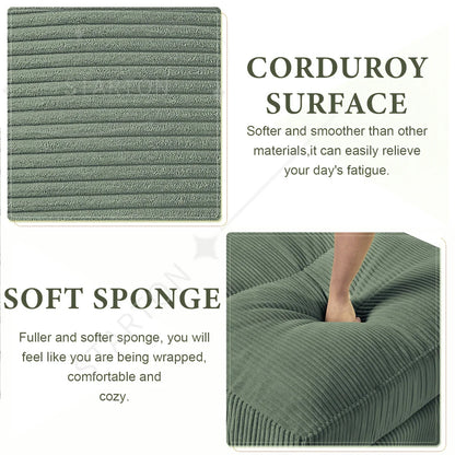 121" Modular Sectional Sofa Couch L Shaped Upholstered Sofa With Chaise Cushion Oversized 6 Seater Couches Sofas For Living Room