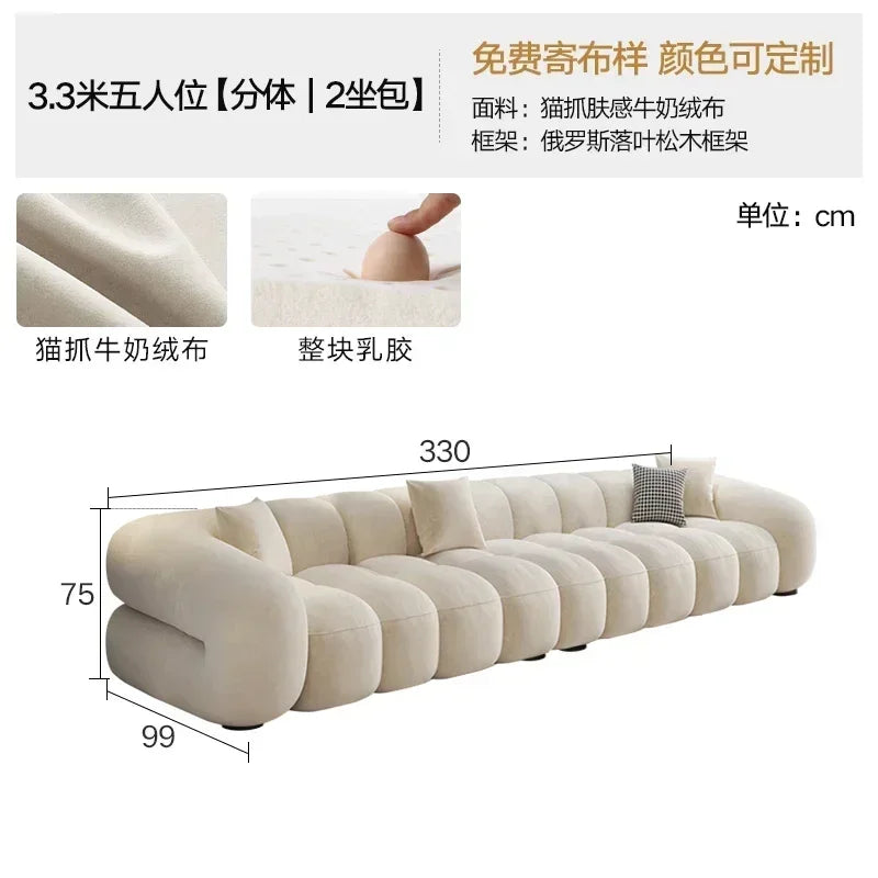Designer Luxury Living Room Sofas House Nordic Family Elegant Relaxing Sofa Economic Apartment Minimalist Divano Hotel Furniture