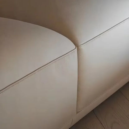 Modern Italian Villa Design Frosted Leather Modular Combination Sofa Set Luxury Reclining Corner Sofa Fabric Life Hotel Sponge