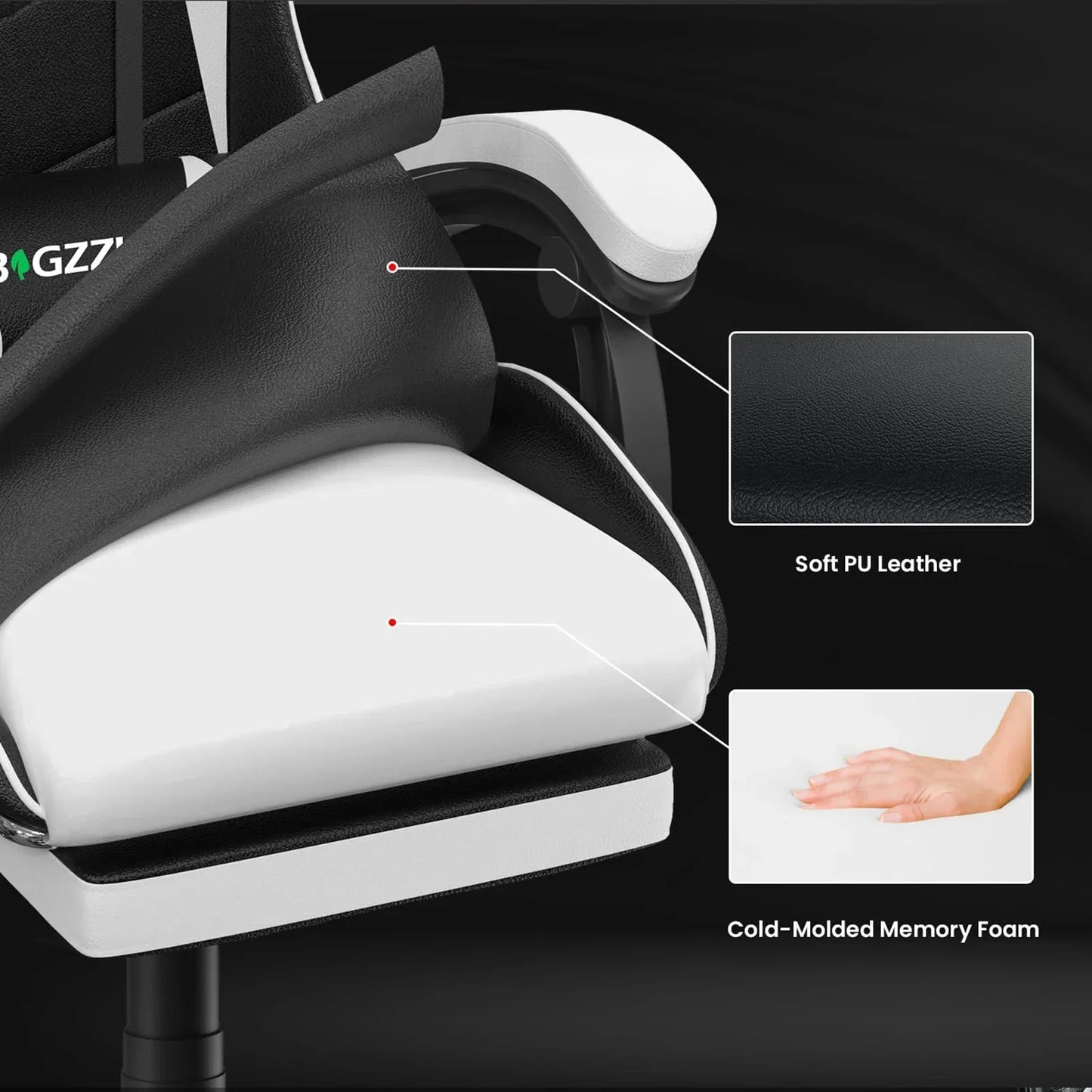 Ergonomic With Lumbar Gaming Chair With Footrest Gamer Chairs Cushion Headrest Silla Gamer Cadeira Computer Office Chair