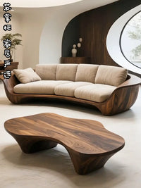 Multi-person sofa high-end light luxury new Chinese furniture small apartment simple and modern