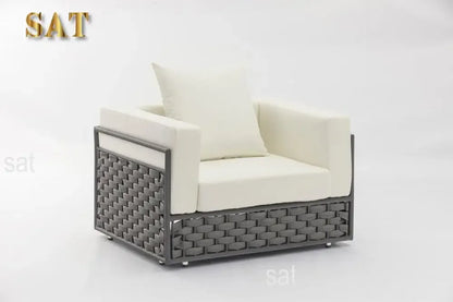 high-quality Luxury 2024 New Cheep Wicker Dining Modern Patio Outdoor Furniture Latest Design Garden Aluminum Frame Living Room