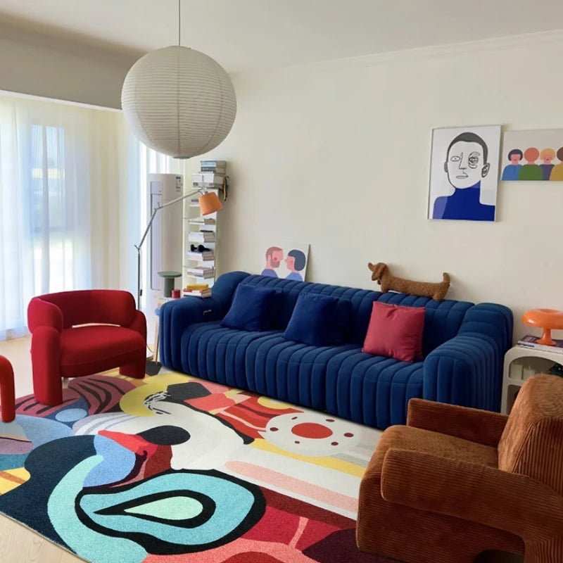 Artist joint model, original dopamine series, fashion avant-garde living room art trend carpet why home