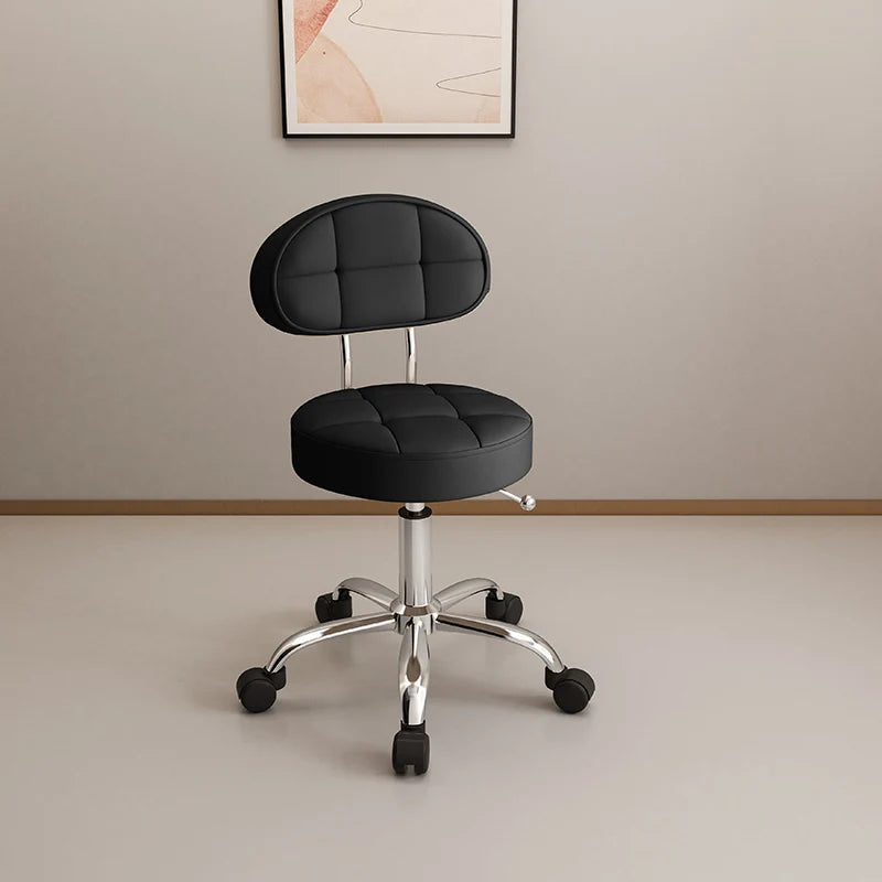 Professional Beauty Salon Chairs Backrest Barber Pedicure Chair Lifting Manicure Hairdresser Hair Salons Wheel Stool Furniture