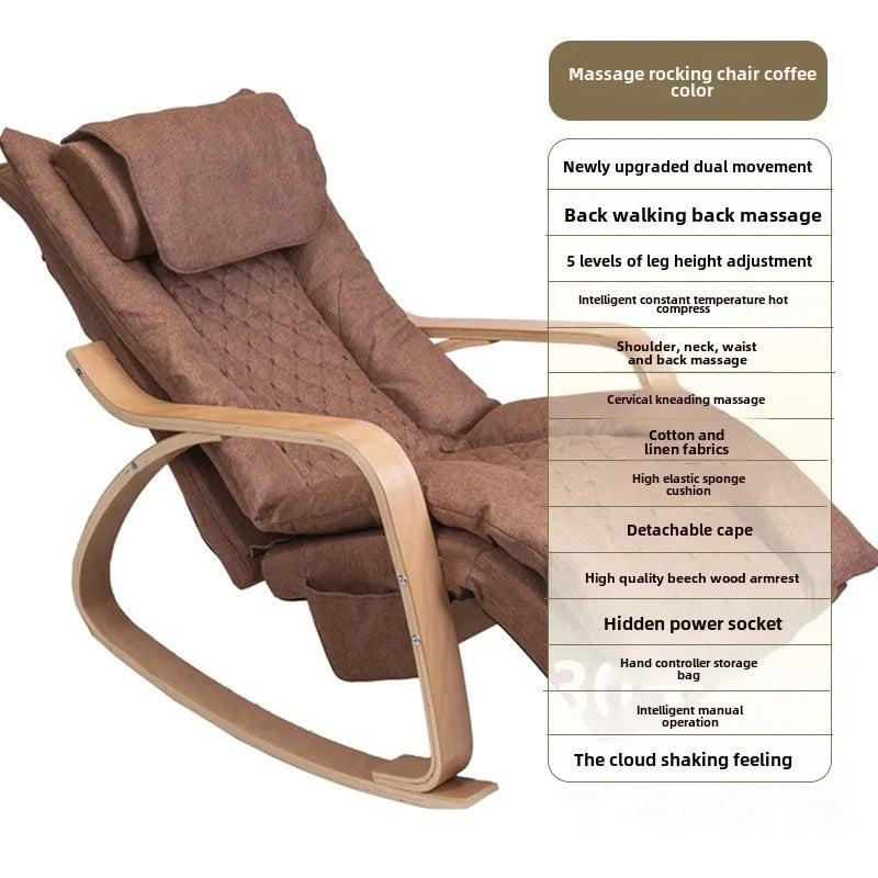 Soft chair household small multi-functional office recliner massage rocking  intelligent  sofa Pedicure  armchair  sillas