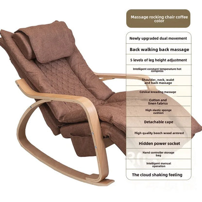 Soft chair household small multi-functional office recliner massage rocking  intelligent  sofa Pedicure  armchair  sillas