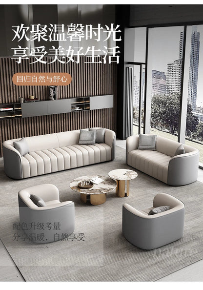 Modern Simple Sofa Designer Lounge Reception Lazy Luxury European Sofa Office Negotiation Aesthetics Divano Trendy Furniture