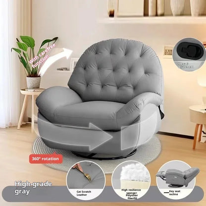 Electric Recliner Lounge Chair Multi Functional Lazy Rocking Sofa Seat Space Saving Single Chair for Living Room Balcony