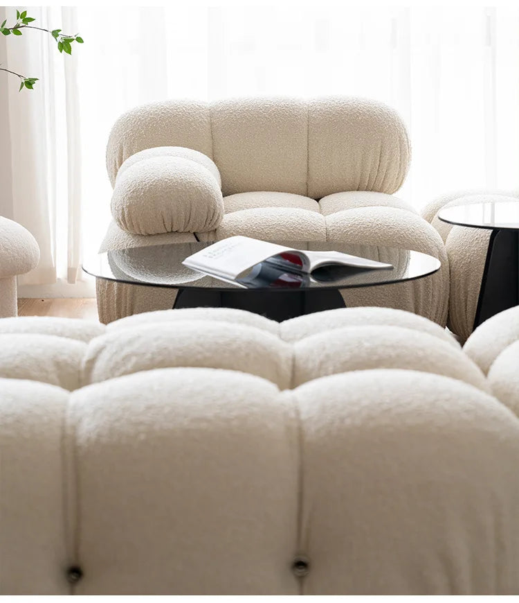 Modular Sofa Set Reclining Sectional Cube Chair Modern Minimalist Nordic Fabric Living Room Furniture for Home Decor Sofas
