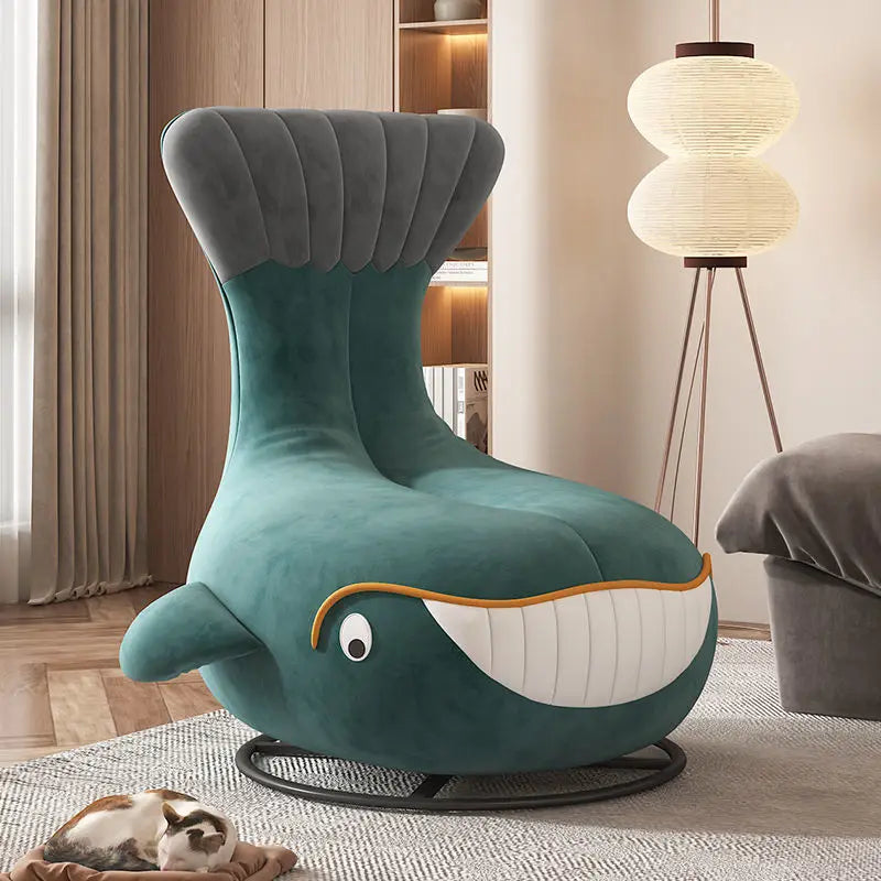Shark Internet Celebrity Rotating Chair with High Aesthetic Value,animal Leisure,small Apartment,simple Single Person Whale Sofa