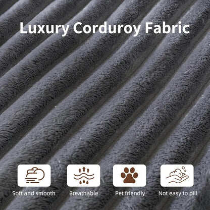 Cloud Sofa 110'' Modular Sectional Couch with 2 Movable Ottoman U Shaped Deep Seat Boneless Sofa for Living Room