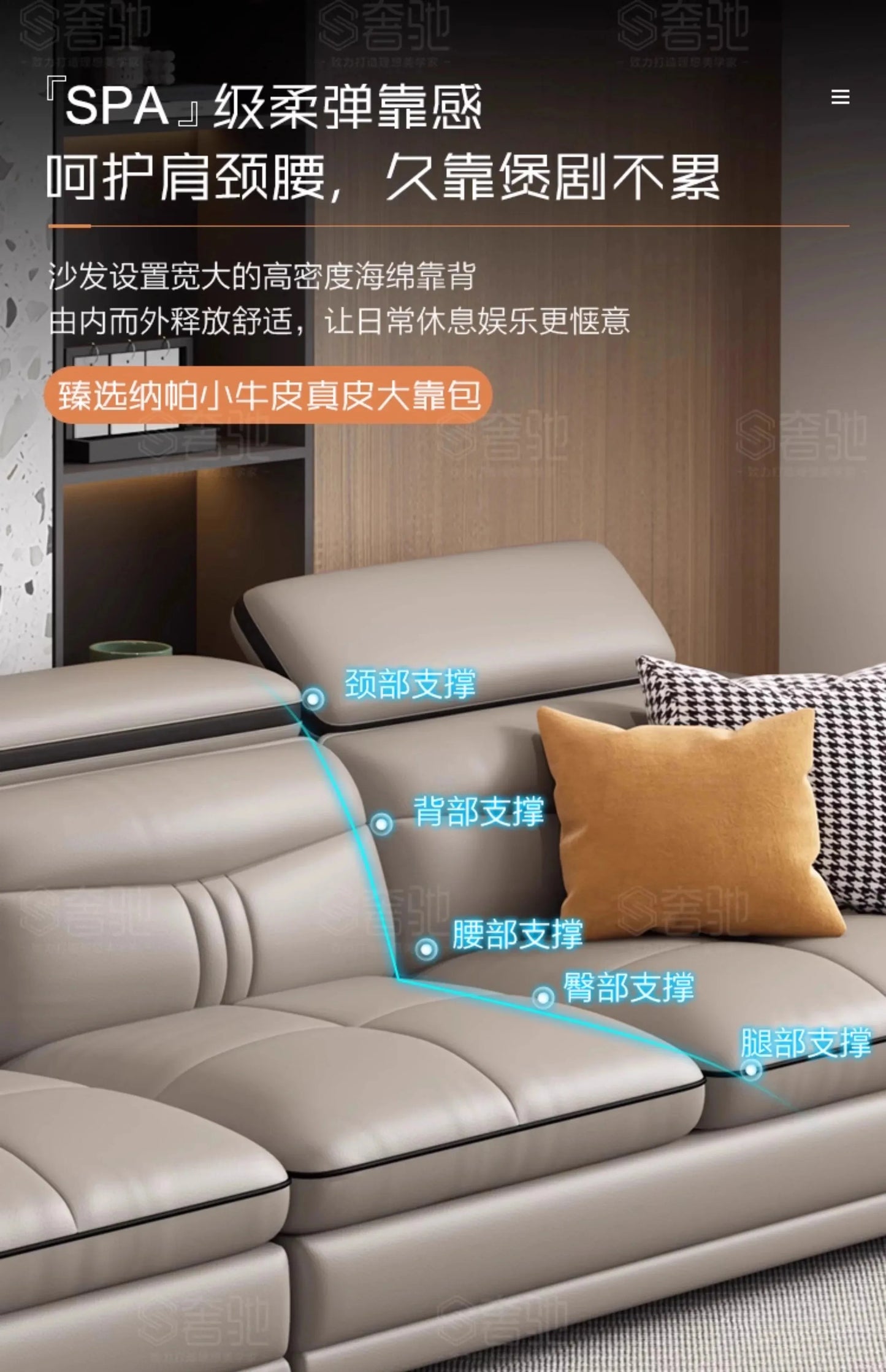 Cozy Genuine Leather Sofas Fancy Living Room Reclining Italian Sofa Modern Luxury Divani Da Soggiorno Apartment Furniture