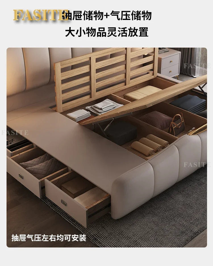 Luxury Frame Double Bed King Size Modern Living Room Frame Double Bed Queen Hotel Princess Cama De Casal Bedroom Furniture