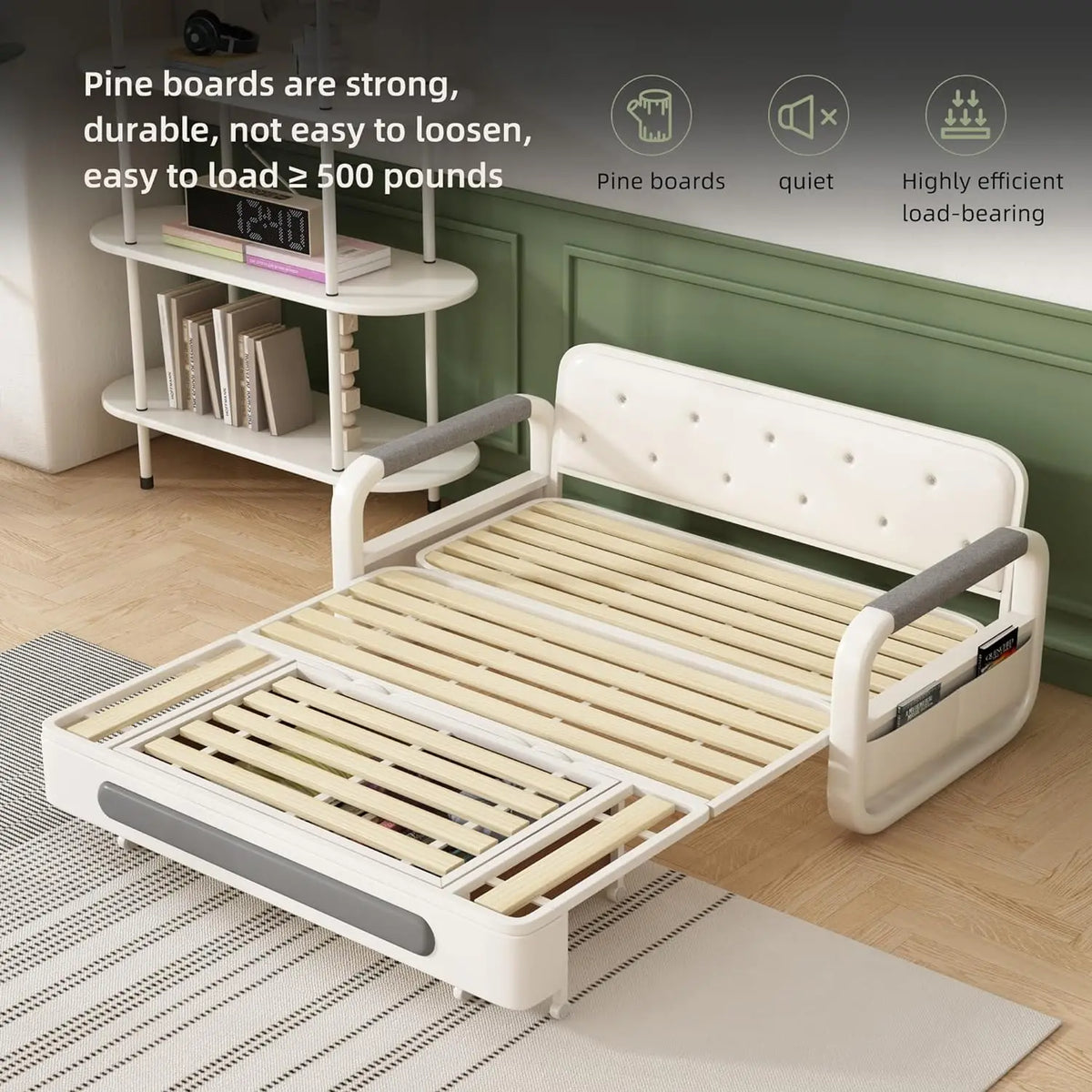 Full Size  - Pull Out Sofa Bed Futon Living Room Lounge Folding Out Sofa Bed