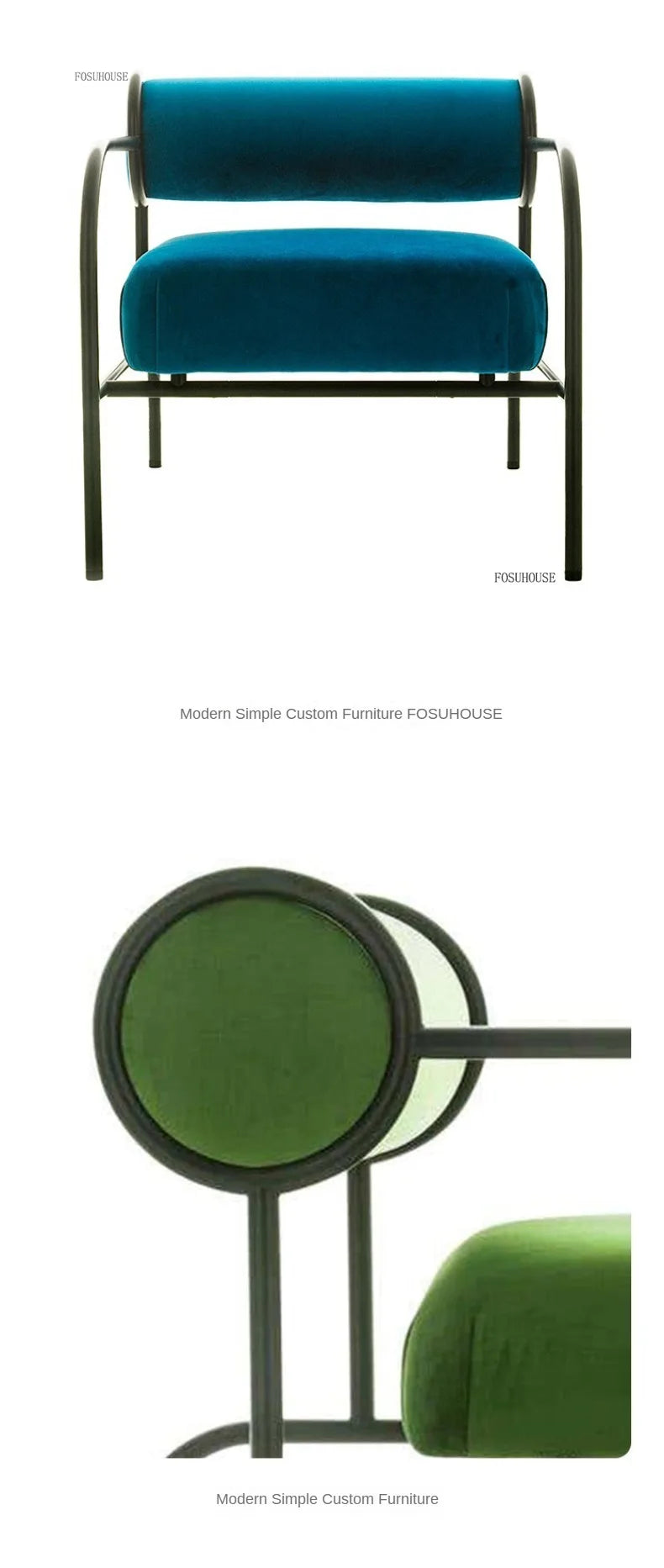 Second-hand Designer Living Room Chair Forhome Modern Soft Backrest Armrest Chairs Minimalist Metal Leisure Chair for Garden G