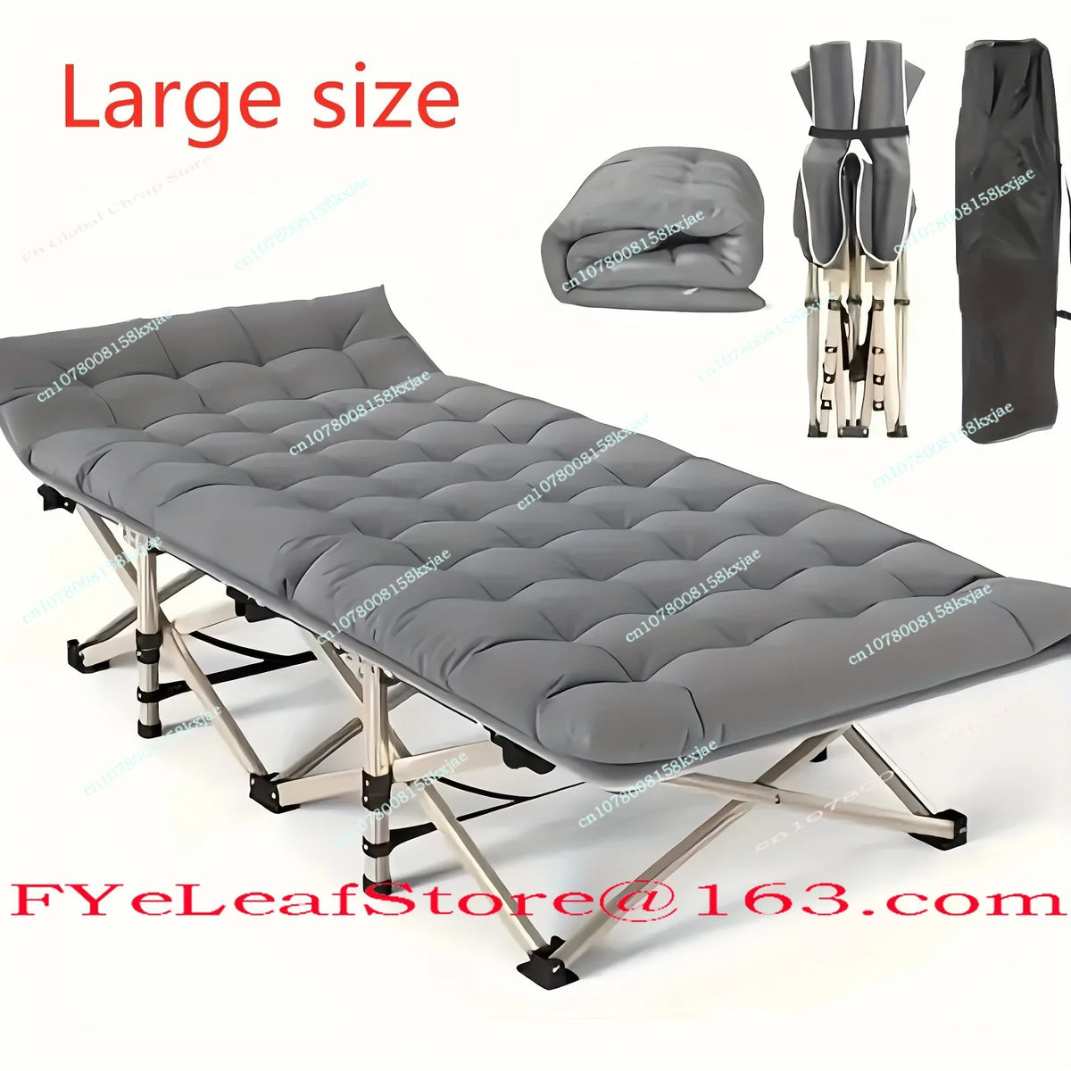 Outdoor Camping Bed Simple Folding Bed Single Office Lunch Break Bed Household