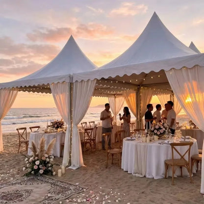 Large Waterproof Pagoda Outdoor Event Tent, Custom Commercial Canopy Shelter for Wedding Party, Trade Show & Outdoor Exhibition