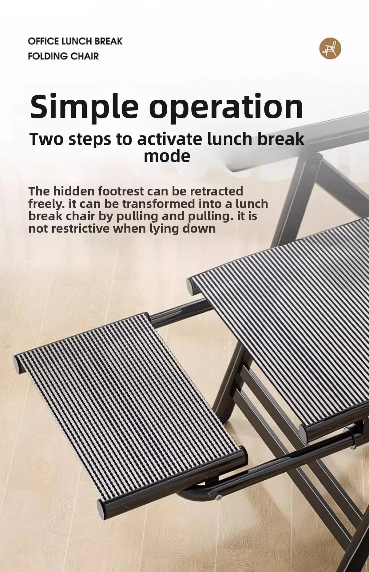 recliner lunch break folding office chair nap can lie down dual-purpose backrest computer chair couch