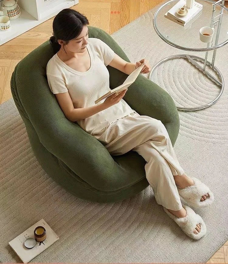 Single Person Sofa Chair EPS Particle Leisure Recliner Small Apartment Living Room Bedroom Trendy Furniture