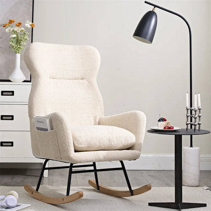 Lazy Sofa Rocking Chair Bedroom Lounge Chair Carefree Adult Living Room Single Balcony Leisure Rocking Chair Recliner Chairs