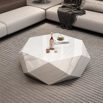 Modern Minimalist Luxury Diamond Stainless Steel Coffee Table Living Room Furniture Shaped  Center Table Tea Table Escritorios