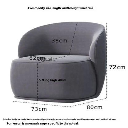 Modern fabric tufted, office living room sofa chair, single leisure chair