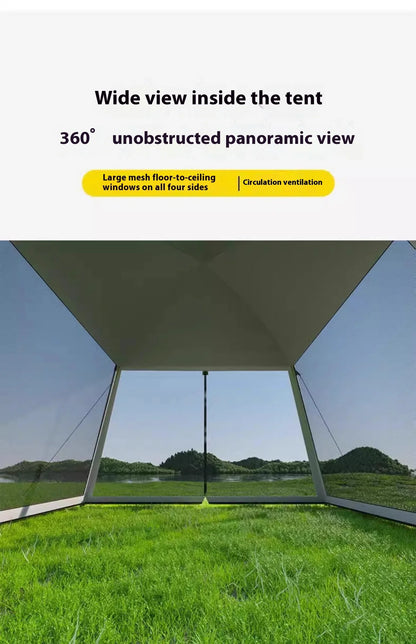 Outdoor Large Tent Canopy Sunshade Netting Portable Mosquito-Proof Tent Beach Camping Gazebo