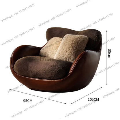 Italian light luxury single sofa leisure chair Nordic modern home living room lazy sofa chair