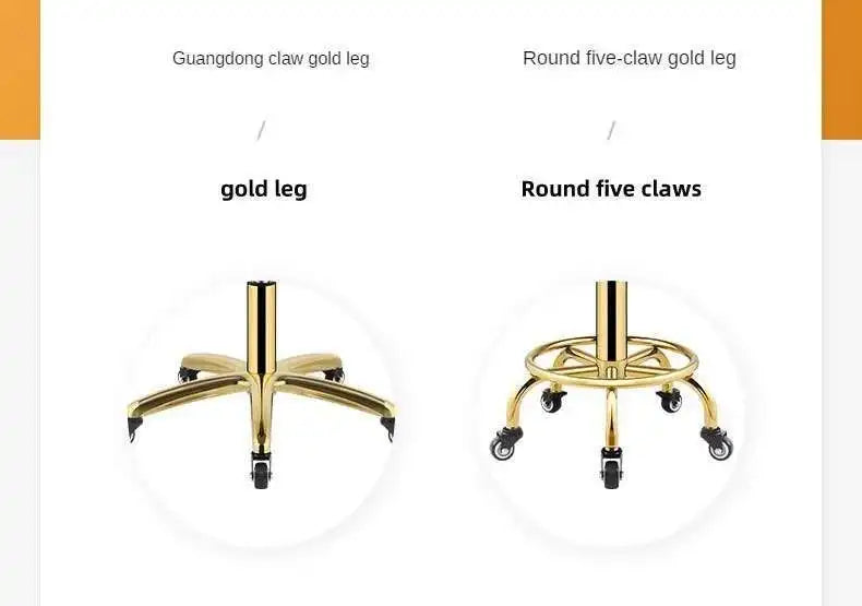 Luxury Rotating Barber Chair for Beauty Salon Modern Metal Movable Backrest Office Chairs Creative Salon Chair for Hair Salon