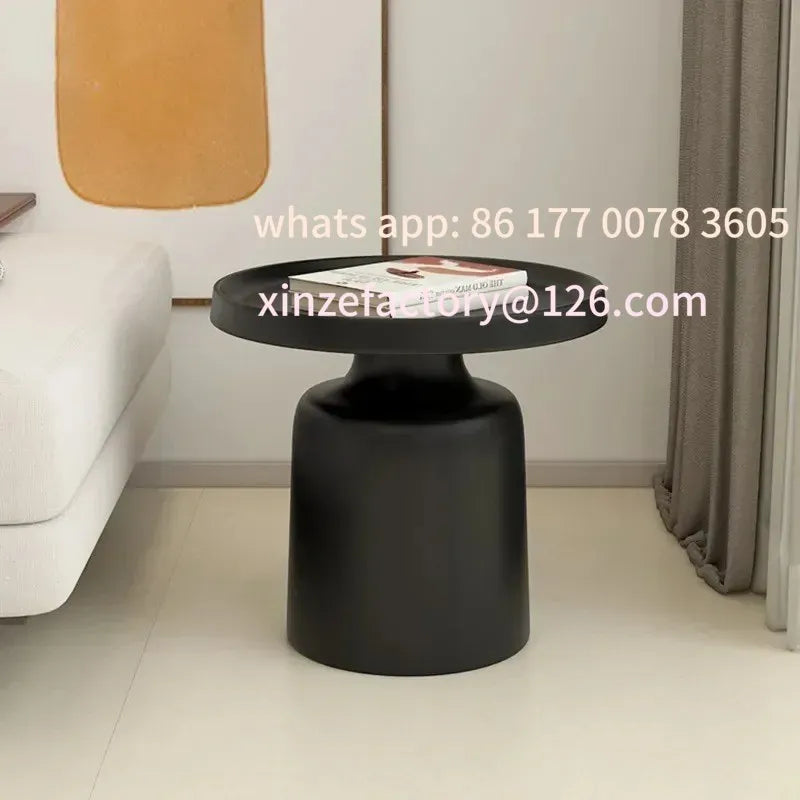 Customizable Circular Coffee Tables Nordic Living Room Center Table Modern Side Tea Table Portable Simple Bedroom Nightstand