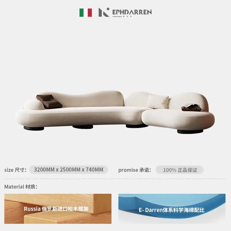 Minimalist Fantasy Living Room Sofas Relax Lazy Sleeper love Living Room Sofas Originally Curved Divano Letto Furniture For Home