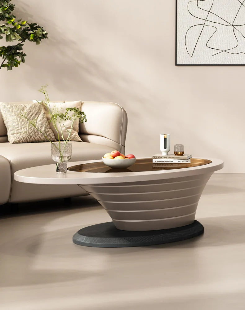 Maison salon moderne simple table basse haut de gamme design créatif lumière table basse de luxe