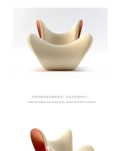 Nordic Creative FRP Special-shaped Love Shaping Leisure Chair Bow Chair Lazy Reclining Chair