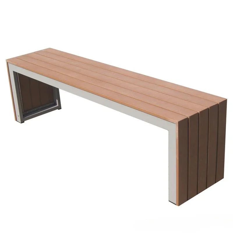 Table et chaise d'extérieur en plastique et bois, banc de balcon de Style nordique pour cour de loisirs, Anti-corrosion