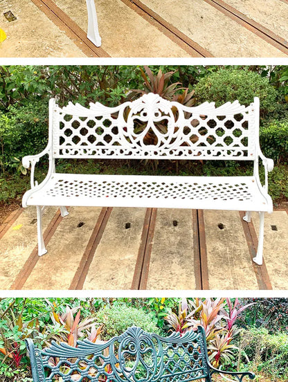 Hot Sales Cast Iron Outdoor Park Street Bench Seat Durable Metal Garden Bench