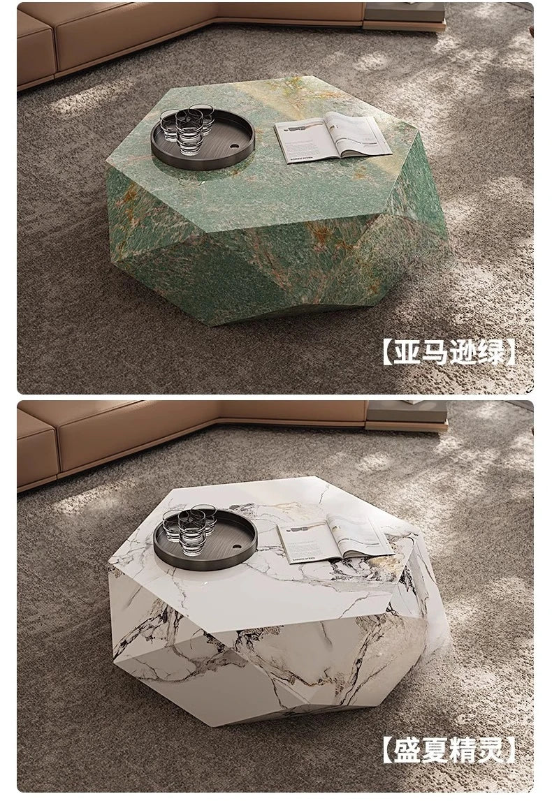 Coffee table small apartment rock slab designer atmospheric Italian living room high-end creative coffee table