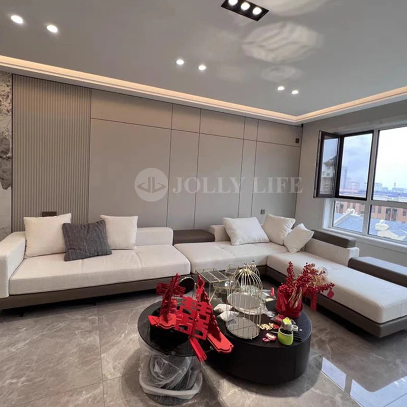 Elegant Luxury Living Room Sofas Italian Minimalist Comfortable Reclining Sofa Relaxing Balcony Muebles Postmodern Furniture