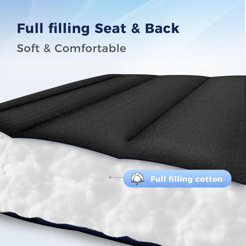 Oversized XXL Padded Zero Gravity Lawn Chair Foldable Recliner 30 Wide Seat Anti Gravity Lounge Chair Outdoor Camp