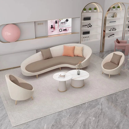 YXSF-04 Escritorio mobilier de bureau Commercial moderne réception canapé bureau canapé en cuir bureau canapé ensemble meubles