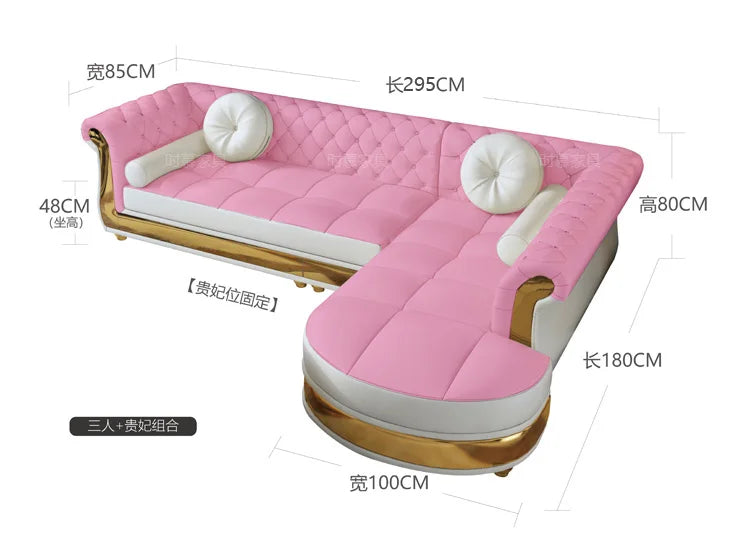 Stylish Modern Luxury Reclining Sofa Perfect Corner Couch Chic Living Room Relaxation Elegance Deserve Canape Salon Decoration