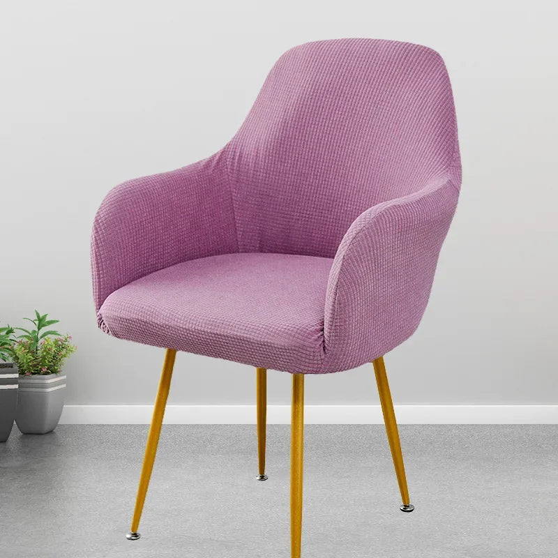 Cover Decoration Polar 1pc Seat Slipcover High Hotel Arm Wedding Chair Bar Elastic Dining Covers Armchair Adjustable Fleece Home
