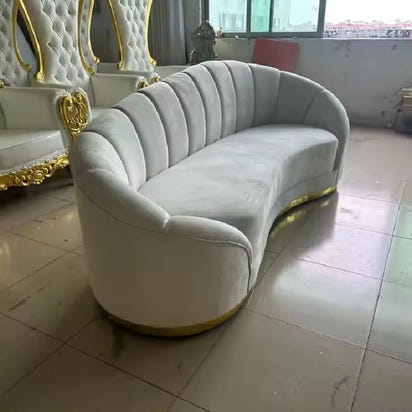 Simple Style Wedding Sofa for Bride and Groom Hot Selling Events Velvet Sofa