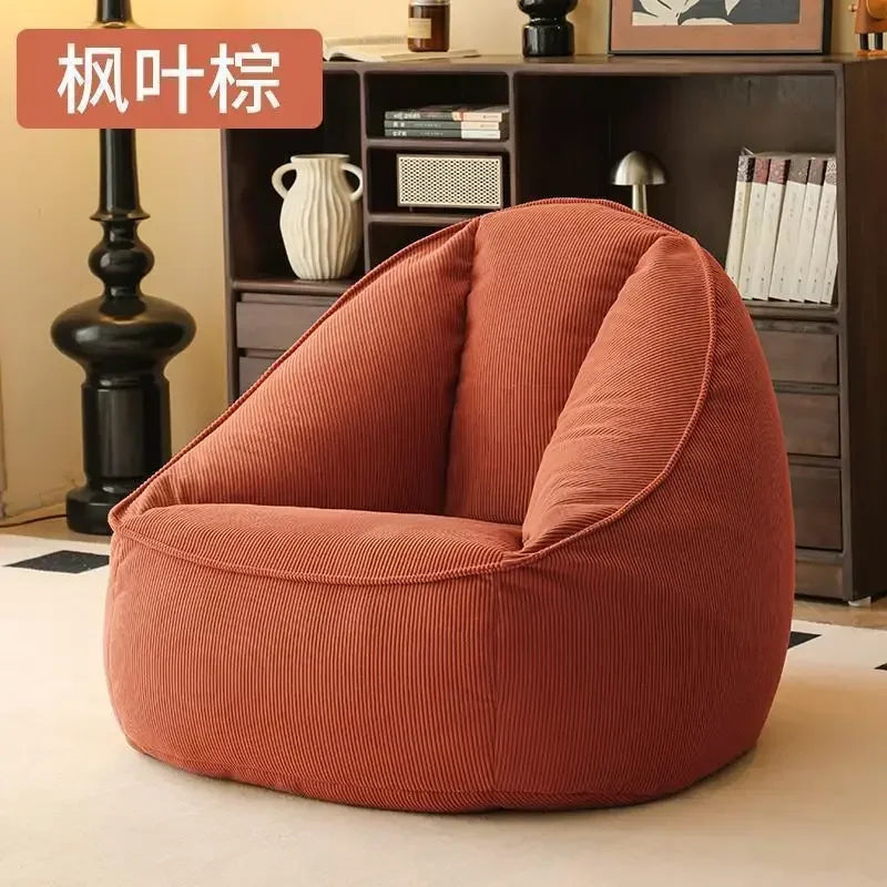 Bean Bag Lazy Corduroy Comfortable Sofa Single Bed Tatami Bedroom Balcony Casual Lightweight Small Sofa Living Room 2025 New