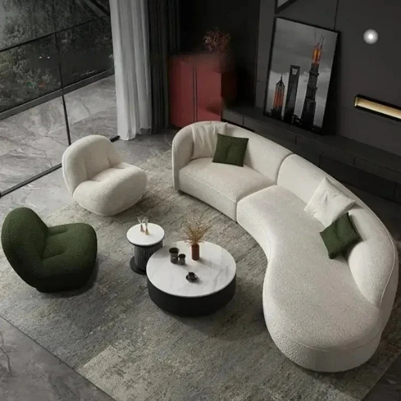 High-quality Originality Ergonomic Sectional Living Room Sofas Nordic Luxury Apartment Relaxing Modern Relaxing Unique Furniture