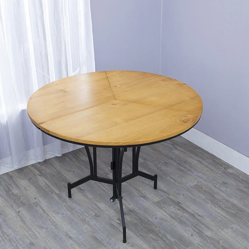 Custom Multifunctional Indoor Living Room Folding Dinning Table Portable Outdoor Camping Folding Wood Table