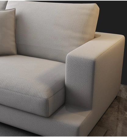 @# Nordic Modern Recline Couch  Modular Combination Upholstery Fabric Sofa Set Living Room Furniture L Shape Sectional Sofa