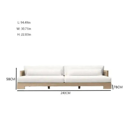 Outdoor Patio Garden Set all Weather Teak Wicker Ubud Modular U-Sofa Sectional Luxury Outdoor Furniture