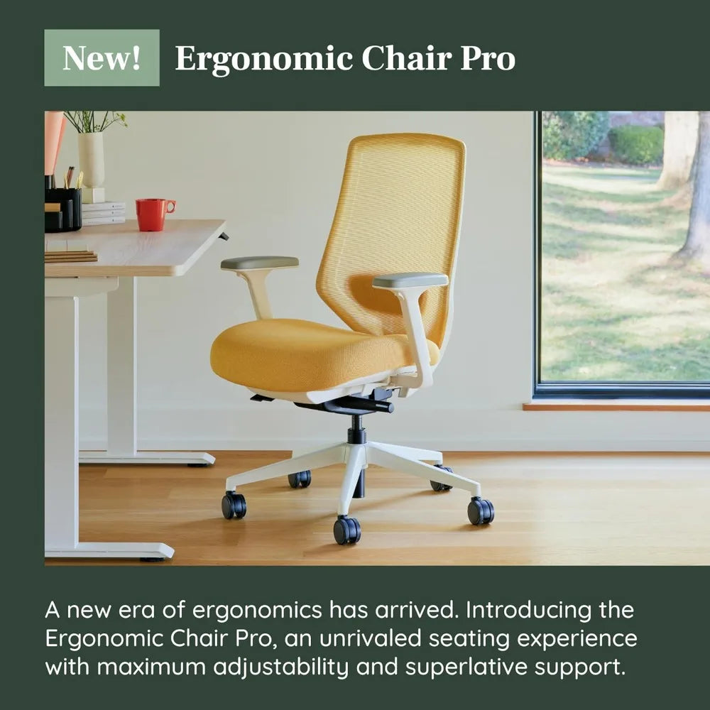 Ergonomic Chair Pro - Mesh Office Chair with 14 Points of Adjustment- Height, Depth & Tilt Adjustable - 5D Armrests-Forward Tilt